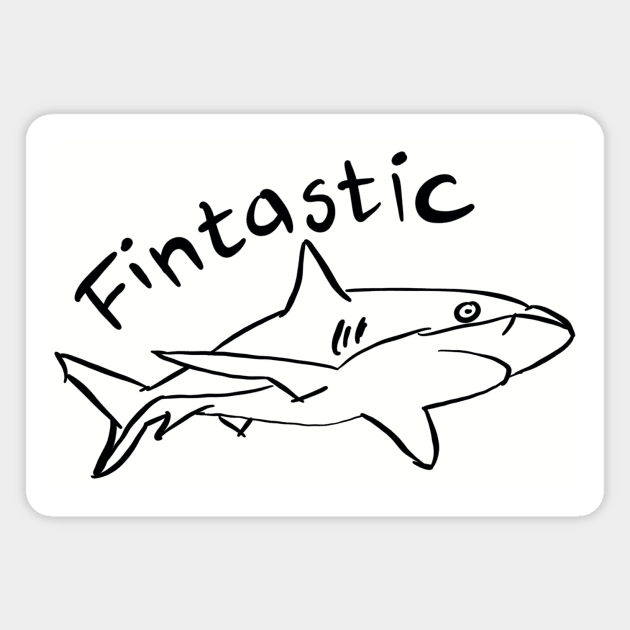 Fintastic Magnet by VintageArtwork